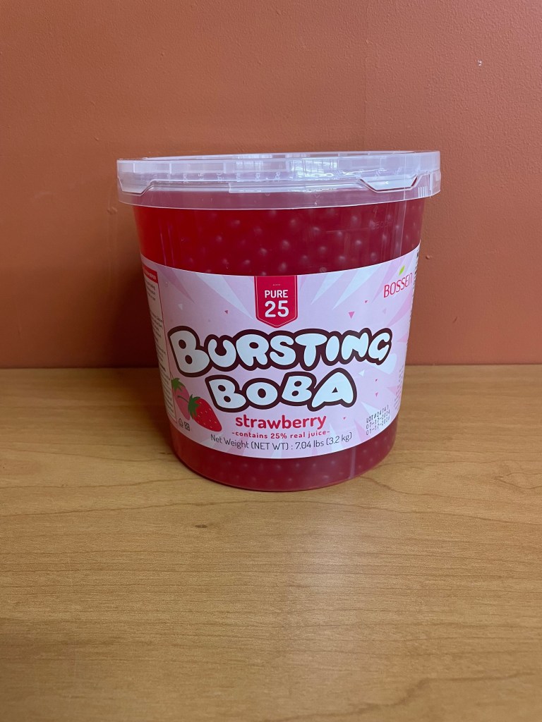 Bossen Pure25 Strawberry Bursting Boba 7.04 lb