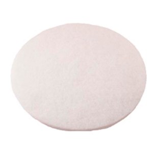 Case of 5 Performance Plus Round Polishing Pads White 20"