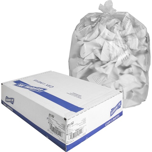 Case of 500 Genuine Joe 16 Gal 0.31mil High-Density Can Liners