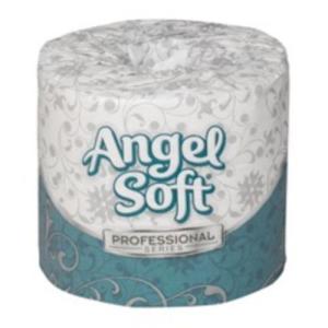 Case of 80 4.05" x 4" Angel Soft® Professional Series™ 2-Ply White Paper Bath Tissue 450 Sheet Rolls