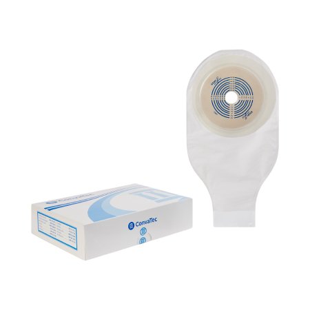 Box of 10 Colostomy Pouches ActiveLife® One-Piece System 12 Inch Length Flat, Trim To Fit 3/4 to 2-1/2 Inch Stoma Drainable