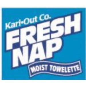 Case of 1000 Kari-Out Moist Towelettes, Blue, 6.25" x 4.5"