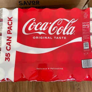Case of 35 Coca-Cola Soft Drink, 12 fl oz Cans