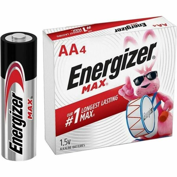 Pack of 4 Energizer Max Alkaline AA Batteries