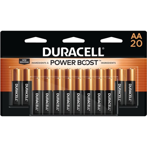 Pack of 20 Duracell Coppertop Alkaline AA Batteries