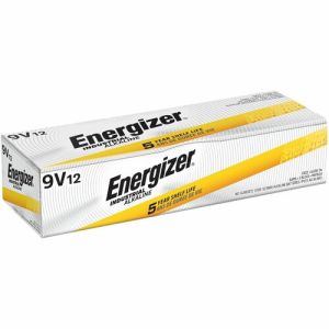 Pack of 12 Energizer Industrial 9V Batteries