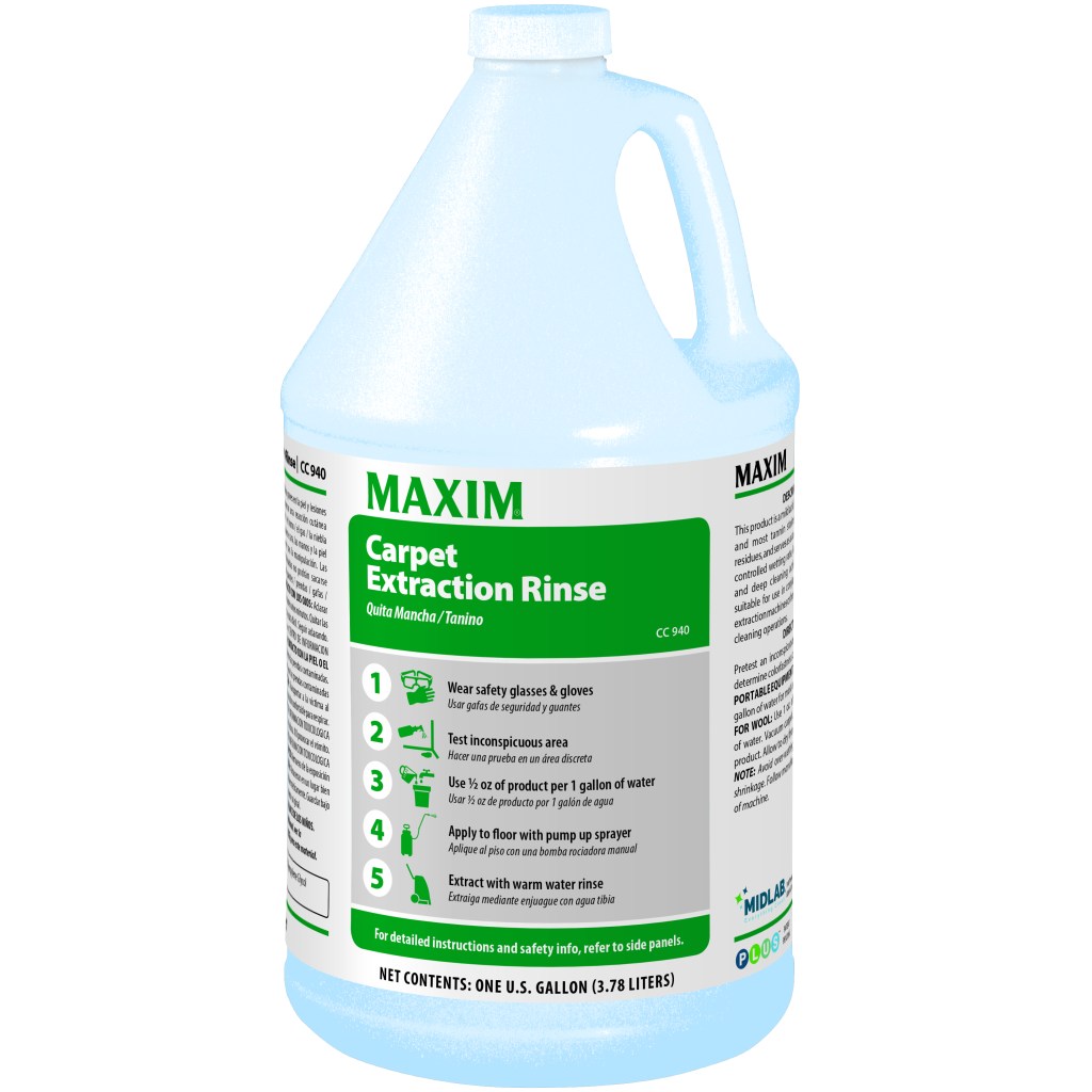 Maxim Carpet Extraction Rinse 1 Gallon, No Scent, CC940