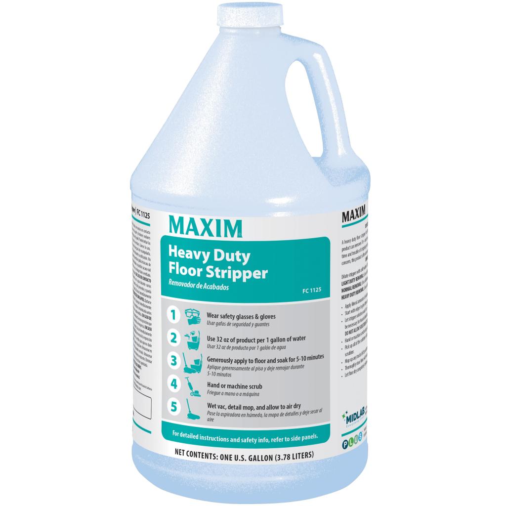 Maxim Heavy Duty Floor Stripper 1 Gallon, Lemon Scent, FC1125