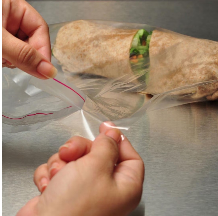 Pack of 100 Elkay Plastics Co-Extruded PP Lip & Tape Bags Clear, 7" X 7" + 3" LP, 1.25 Mil