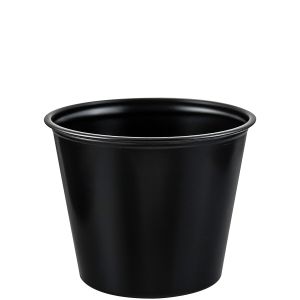 Case of 2500 5.5 oz. Black Plastic Souffle Cups / Portion Cups