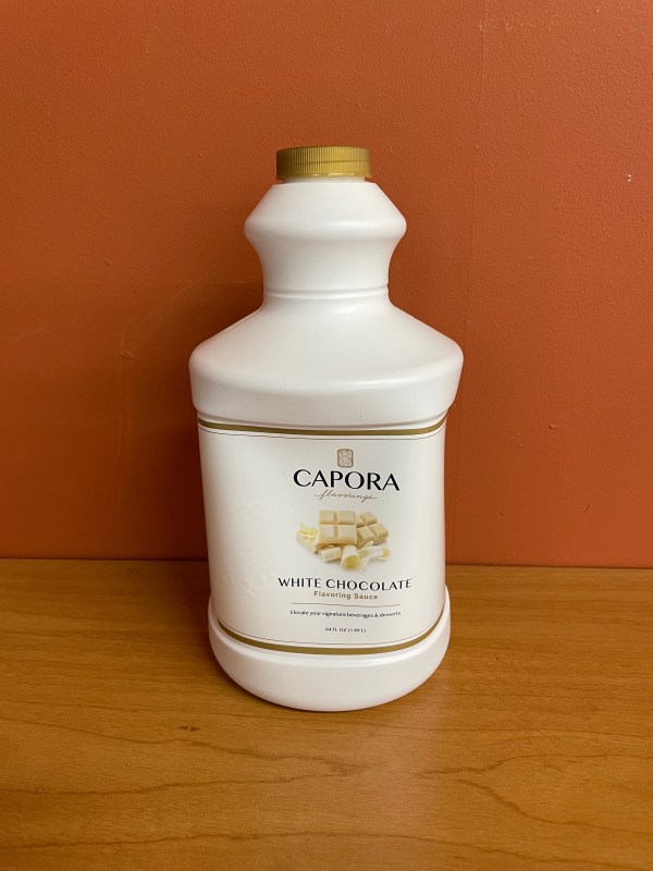 Capora White Chocolate Flavoring Sauce 64 fl. oz