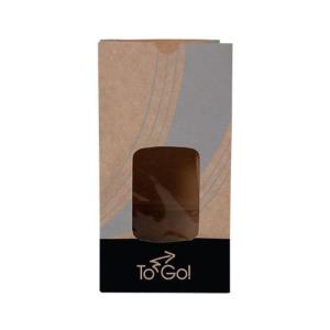 Case of 500 Bagcraft EcoCraft 6" x 4 1/2" x 11 1/2" Printed To-Go Vented Meal Bags with Window