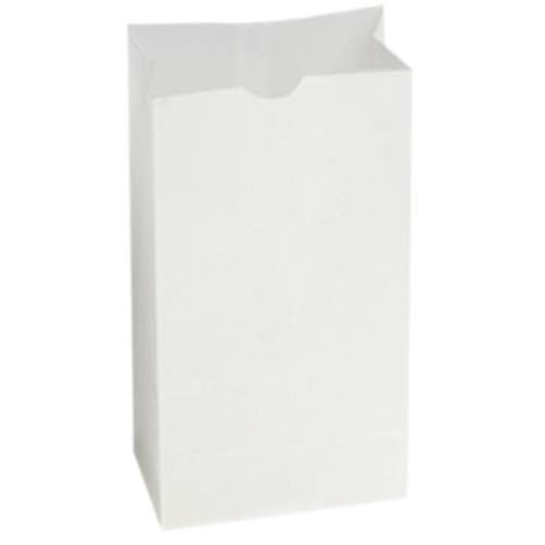 Bundle of 1000 Bagcraft EcoCraft Dubl Wax SOS 6 lb. Bags White 6" X 3.63" X 11"