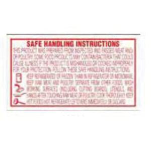 Roll of 1000 1 x 1.75" Safe Handling Instructions Labels