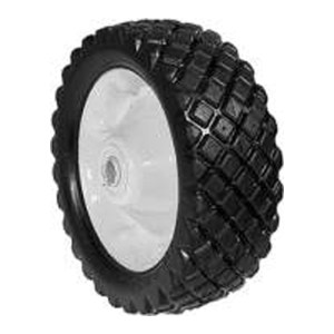 STEEL WHEEL 8 X 2.75 X 5/8" (PAINTED WHITE)