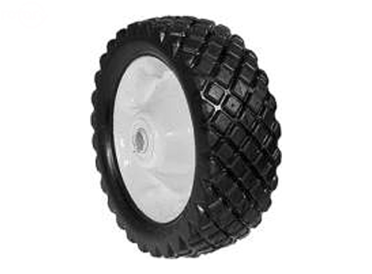 STEEL WHEEL 8 X 2.75 X 5/8" (PAINTED WHITE)