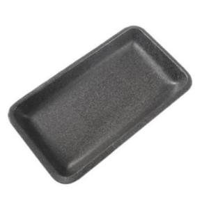 Case of 300 CKF 87822 (#10P) 10 13/16" x 6" x 1 1/8" Black Foam Meat Trays