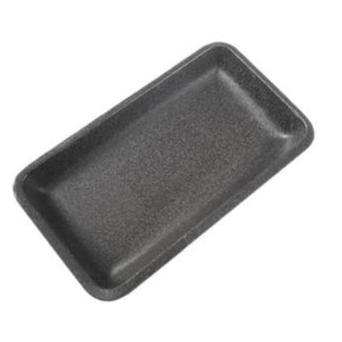 Case of 300 CKF 87822 (#10P) 10 13/16" x 6" x 1 1/8" Black Foam Meat Trays