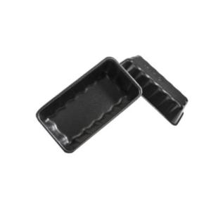 Case of 250 CKF 87847 10K Foam Trays, Black, 10.38" x 5.63" x 2"