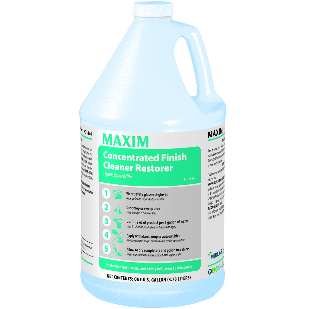 Maxim Concentrated Finish Cleaner/Remover 1 Gal, Characteristic Scent, FC1436