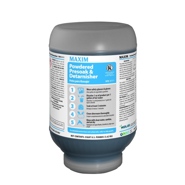 Maxim Powder Presoak & Detarnisher 8lb., No Scent, MW3111