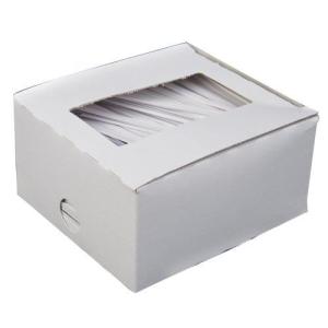 Box of 2000 Paper Twistem Twist Ties, White, 0.19" x 4"
