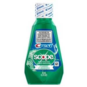 Case of 180 Crest + Scope Classic Mouthwash 36mL Original Formula