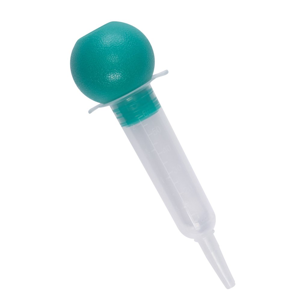 Case of 50 Irrigation Bulb Syringes AMSure® Plastic Pouch Sterile Disposable 2 oz.