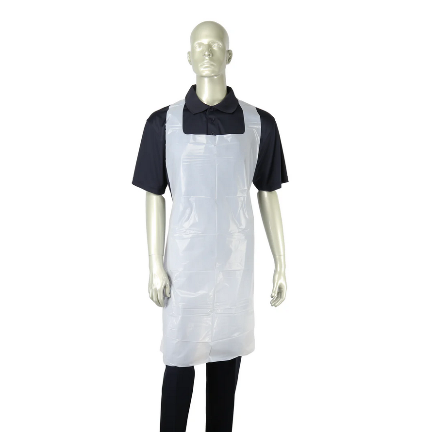 Box of 100 AmerCareRoyal Aprons Boxed 28" x 46" 1.5 Mil Poly