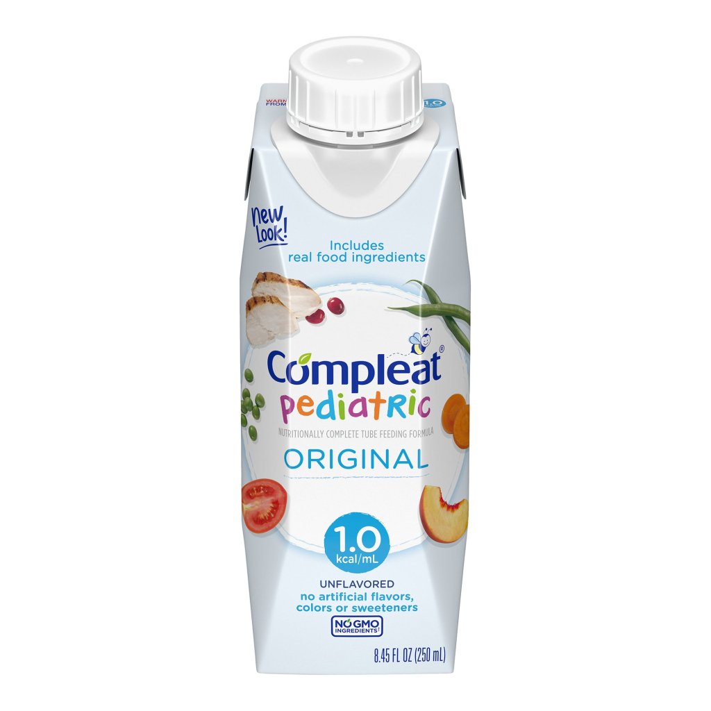 Pediatric Tube Feeding Formula Compleat® Pediatric Original Unflavored 8.45 oz. Recloseable Carton Liquid Real Food Ingredients