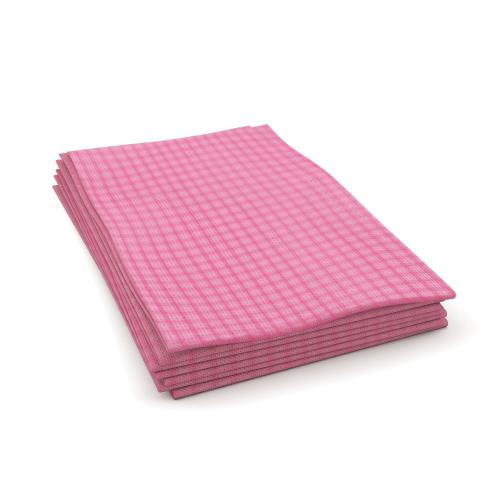Case of 200 Cascades PRO Tuff-Job Economy Foodservice Wipers Pink 12" X 24" 1/4 Fold