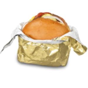 Pack of 500 Bagcraft 10 1/2" x 14" Gold Insulated Honeycomb Foil Sandwich Wraps
