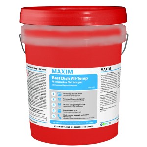 Maxim Best Dish All-Temp Detergent 5 Gallon No Scent MW3234