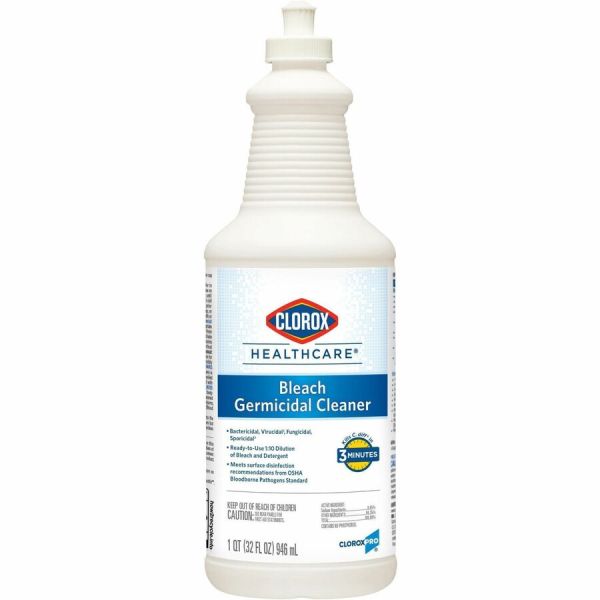 Clorox Healthcare Bleach Cleaner 32 oz. Pull Top Germicidal