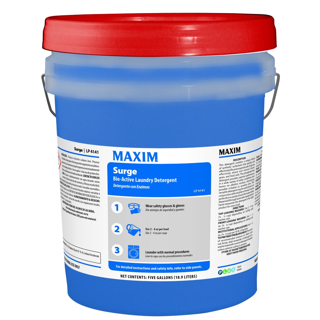 Maxim Surge Bio-Active Detergent 5 Gallon, Fresh Scent, LP4141