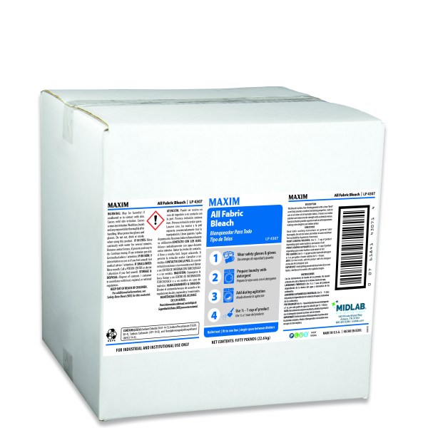 Maxim All Fabric Powdered Bleach 50lb., Fresh Scent, LP4307