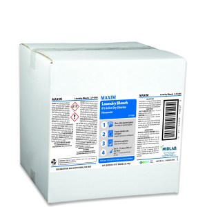 Maxim 6% Chlorine Laundry Bleach 50lb., Characteristic Scent, LP4306