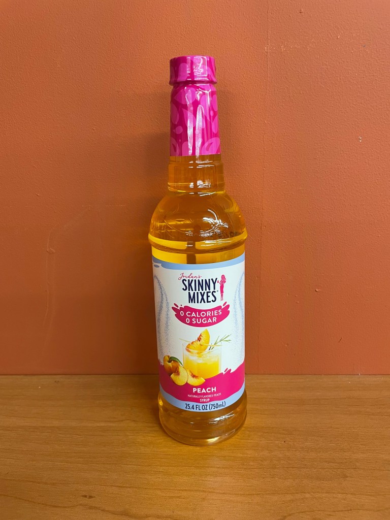 Jordan's Skinny Mixes 750mL Sugar Free Peach Syrup
