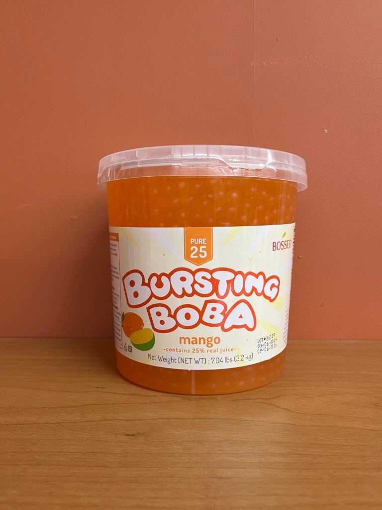 Bossen Pure25 Mango Bursting Boba 7.04 lb