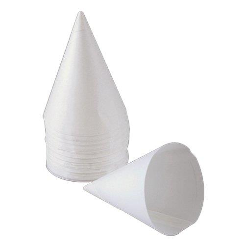 Sleeve of 200 Genpak 4oz Drywax Cone Cups Rolled Rim