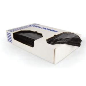Case of 100 Heritage Bag 60 Gal 38 x 58" Black LLDPE 1.2 Mil Low Density Can Liners