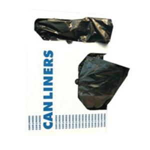 Case of 100 60 Gal 38 x 58" Black 1.2 mil Low Density Can Liners