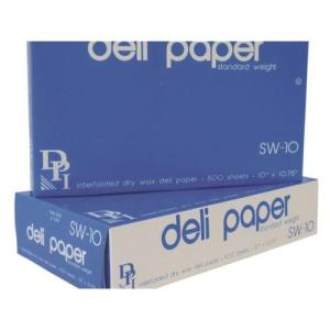 Box of 500 Durable Packaging 10" x 10.75" Dry Wax Deli Paper Sheets