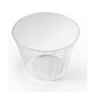 Sleeve of 100 1 Oz Clear Virgin Polypropylene Medicine Cups