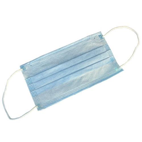 Box of 50 3-Ply Disposable Standard Use Face Masks with Ear-Loops