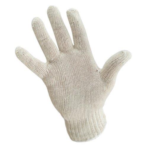 Pack of 12 Pairs One Size White Poly/Cotton Lightweight Knit Gloves